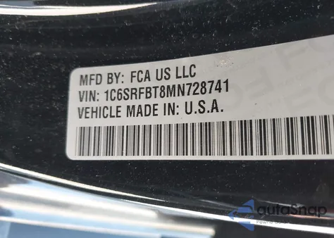 2021 Ram 1500 Big Horn 4X4 6'4 Box from USA, damaged, VIN 1C6SRFBT8MN728741
